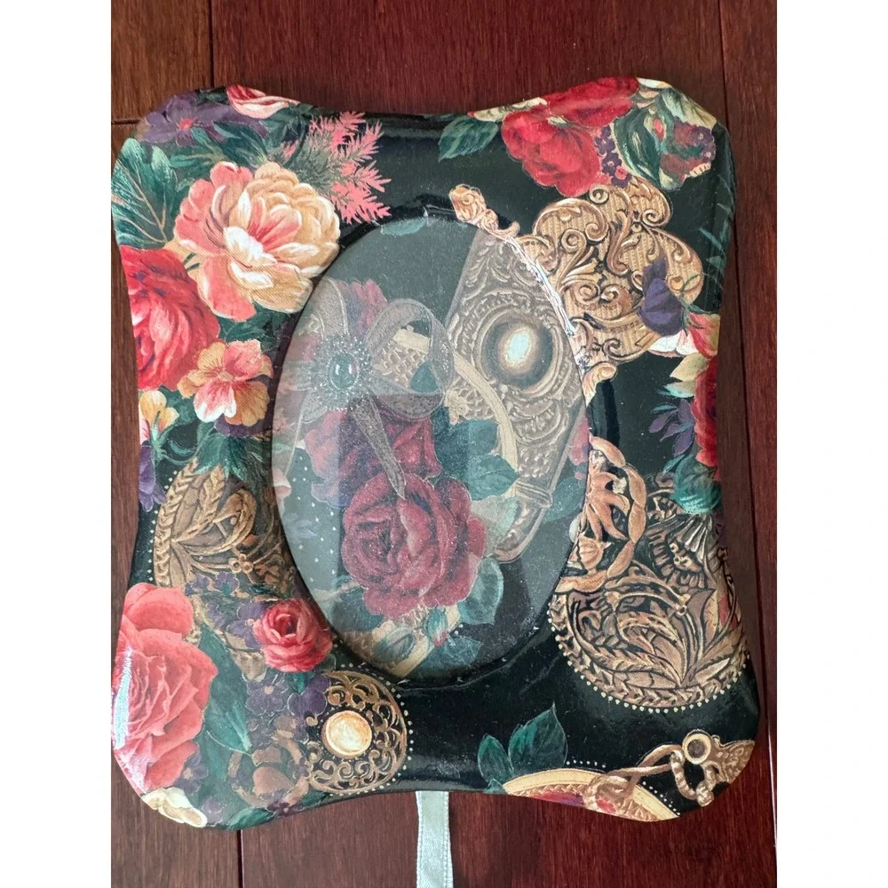 Tri-Coastal Design Victorian Christmas & Floral Padded Picture Frame Set of 2